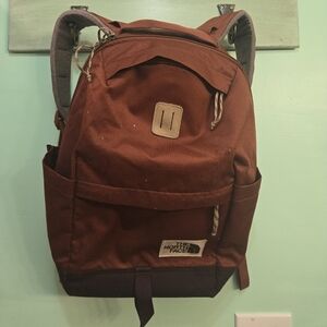The North Face Rust Brown Canvas Backpack